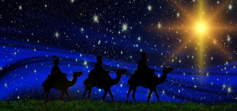O come let us adore him - Kings on camels